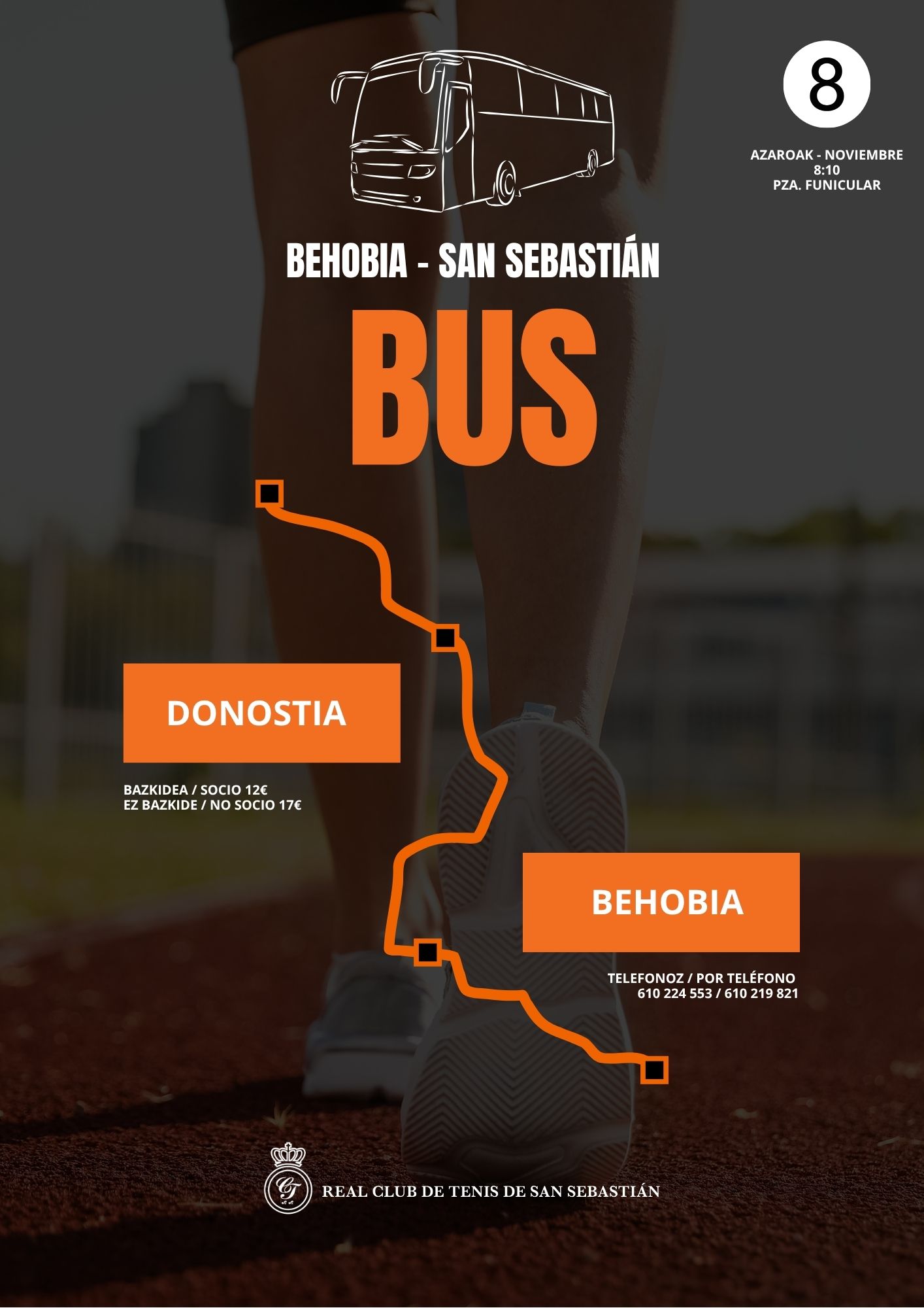 Cartel Autobús Behobia San Sebastián