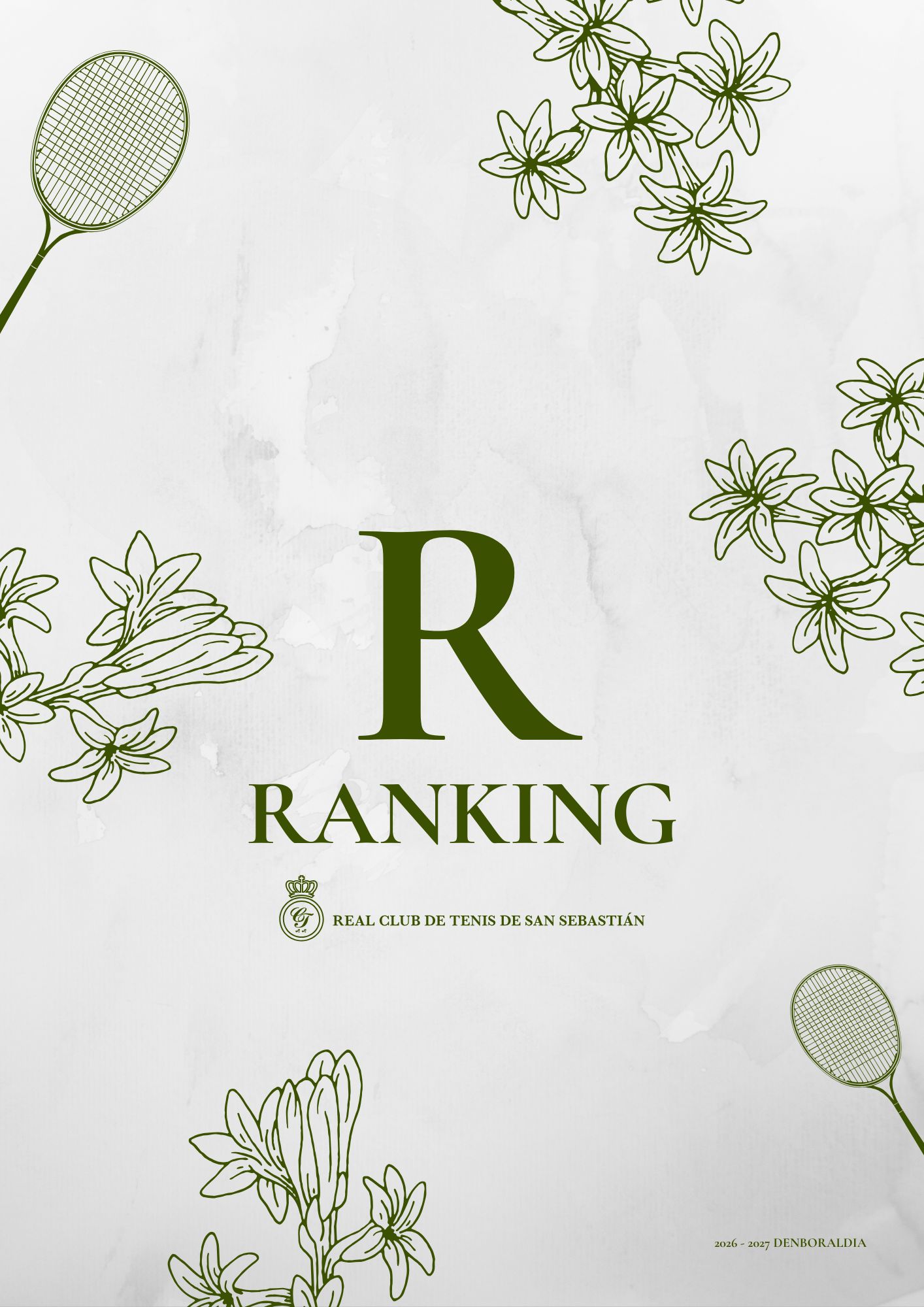Cartel Ranking de Tenis 2026-2027